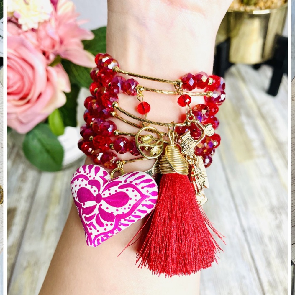 Ruby Bracelet set